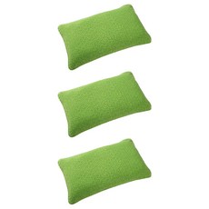 친환경편백아트 큐브칩 순면 천연염색 편백 베이지 베개, 진녹, 3개