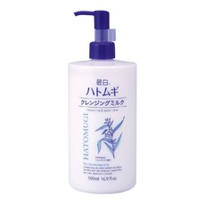 KUMANO 熊野油脂 麗白薏仁透亮卸妝乳 溫和卸妝 薏仁精華深層保濕 清爽不黏膩, 500ml, 1瓶