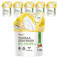 탐사 주방세제 리필, 1.2L, 6개