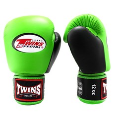 Twins Special 雙手拳擊手套組 BGVL3-2T, 黑色 + 綠色, 1套
