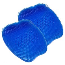 실리콘 지압 실리콘 풋브러쉬 블루, 1개입, 370g, 2개