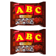 LOTTE 樂天 ABC牛奶巧克力 小顆獨立包裝 解饞補充體力, 72g, 2袋