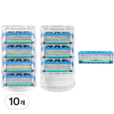 Onbeu吉列替換優質貼合5層刮鬍刀片 Fusion Proglide Power, 4入, 10個