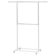 雙層可升降吊衣架 RH2434-WT, 白色