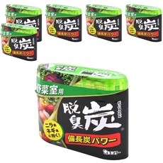 ST 雞仔牌 脫臭炭 野菜室用, 搭配備長炭與活性炭 強力除臭 凝膠狀, 140g, 6盒