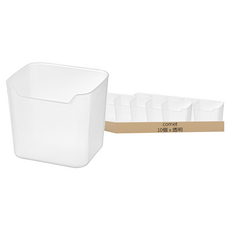 Comet 冰箱整理托盤 10件組, 透明, 10個