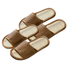 Edelin 涼爽藤編室內拖鞋, 象牙白, 2個