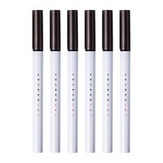 COCOROIKI 珍珠亮澤眼線液筆, 黑巧鑽, 6件