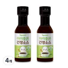 아이스푼 아기간장 아이좋은 간장소스, 비빔용, 4개