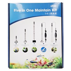 ISTA 伊士達 5合1清潔組 I-086 橡膠刮刀 + 不鏽鋼刮刀 + 浮力式清潔刷 + 刮刀換水器 + 多功能換水器, 1組