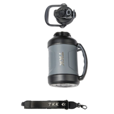 TKK 撼路者手提大容量316不鏽鋼保溫壺 附背帶, 鯨灰, 1個, 1650ml