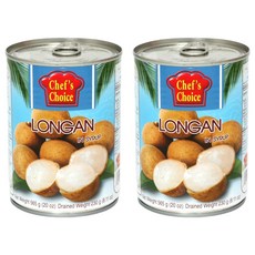 쉐프의초이스푸드 롱간 과일통조림, 565g, 2개