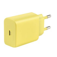 홈플래닛 25W PD 3.0 PPS 초고속 충전기, 옐로우, 1개