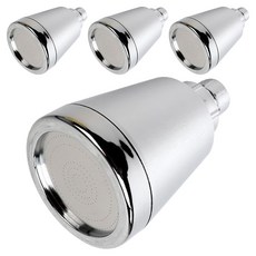 外露式蓮蓬頭 特大, 4個, 銀色