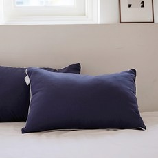 아임리빙 사계절 스윗엣지 통세탁 베개, 네이비, 1개