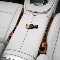 대한 자동차 틈새 포켓2p + 미니브러쉬 세트, 브라운, 4개