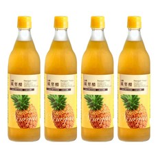 台糖 鳳梨醋, 600ml, 4瓶