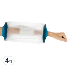 블루버킷 기브스 샤워 깁스 방수 팔꿈치 커버 성인용, 4개