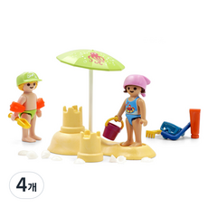 Playmobil 摩比人 兒童沙堡公仔 71581, 單一顏色, 4個