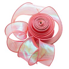 GILGRI 珠光極光禮物包裝緞帶, 紅色, 9m, 1個