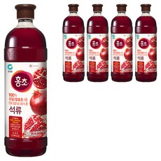 청정원 홍초 100% 자연발효초 사용 석류, 1.5L, 5개
