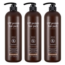 아브카 극손상 케어 LPP 단백질 헤어팩 저자극 트리트먼트, 1L, 3개