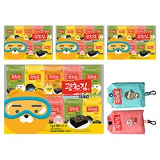 광천김 카카오프렌즈 재래 도시락김 5g x 40p + 장바구니 랜덤발송, 80개