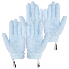 Benhome沐浴搓澡手套, 藍色, 1組, 2組