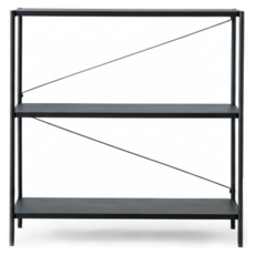 HOLA 和樂家居 伊登鐵製烤漆三層架 11.95kg, 3層, 黑色