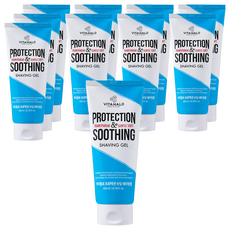 VITAHALO 透明舒緩刮鬍凝膠，溫和柔軟，200ml, 10條