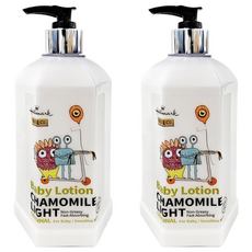 Hallmark 怪獸派對 自然之萃舒膚輕盈乳 小甘菊香 600ml, 寶寶潤膚乳, 不油膩, 快速吸收, 2瓶
