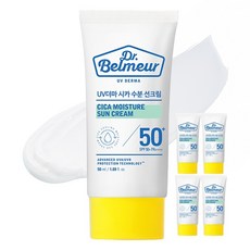 더페이스샵 닥터벨머 UV 더마 시카 수분 선크림 SPF50+ PA++++, 50ml, 5개