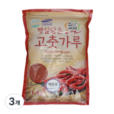 일년래래 베트남 김치용 고춧가루, 1kg, 3개
