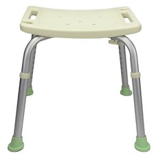 橙優加高無背型鋁合金防滑馬桶適用沐浴輔助椅 多段高度調節款 A013, 綠色