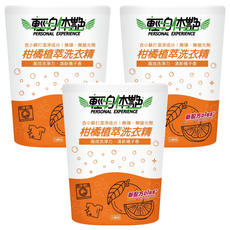 輕身體艷 洗衣精/柑橘(包), 1.8kg, 3包