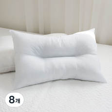 標準拉鍊C型曲線枕芯, 單一顏色, 8個