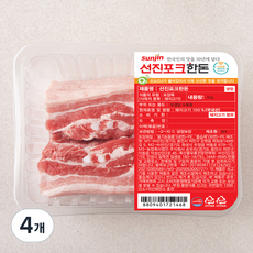 선진포크 한돈 오겹살 수육용 (냉장), 1kg, 4개