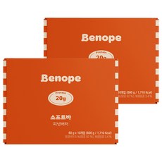 베노프 소프트바 프로틴바 피넛버터 10p, 600g, 2개