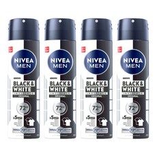 NIVEA 妮維雅 男士止汗爽身噴霧 無印乾爽, 150ml, 4瓶
