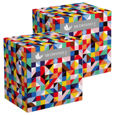 MEDIHAND 美恆 PVC透明手套 無粉, 50個, 2盒