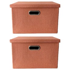 스케일 접이식 의류 및 다용도 물품 보관함 45L, 오렌지, 2개