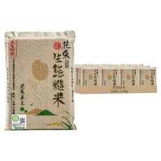 天生好米 產銷履歷花東生態糙米 東部米, 1.5kg, 12包