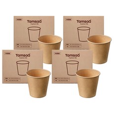 Tamsaa 牛皮紙杯 180ml, 1000個, 4盒