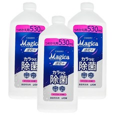 LION 獅王 CHARMY Magica 洗碗精 白玫瑰 530ml, 除菌速乾 洗淨, 3瓶