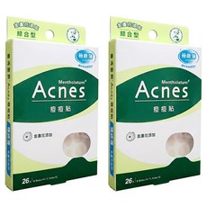 MENTHOLATUM 曼秀雷敦 Acnes 台灣公司貨 痘痘貼 金盞花 綜合型, 26片, 2盒