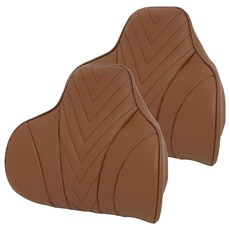 카렉스 블랙스 퀼팅 3D 목쿠션, 브라운, 2개