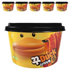 CJ제일제당 꾸덕 납작누들 숯불치킨맛 190.5g, 6개