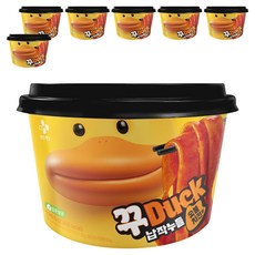 CJ제일제당 꾸덕 납작누들 숯불치킨맛 190.5g, 7개