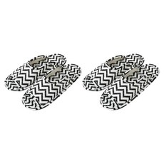 KiKiDi 女士療癒墊室內鞋, 鋸齒線條, 2組