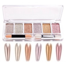 퍼니네일 우루우루 6색 매직 네일 파우더, 02, 1개